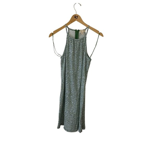 Michael Michael Kors Women's Green Floral Lightweight Slip Dress - Medium - Picture 1 of 12